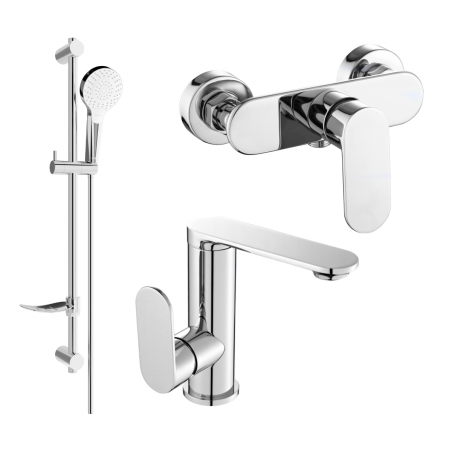 Mexen Milo DF05 ensemble de douche, chrome - 713054DF05-00