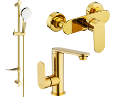 Mexen Milo DF05 ensemble de douche, doré - 713054DF05-50