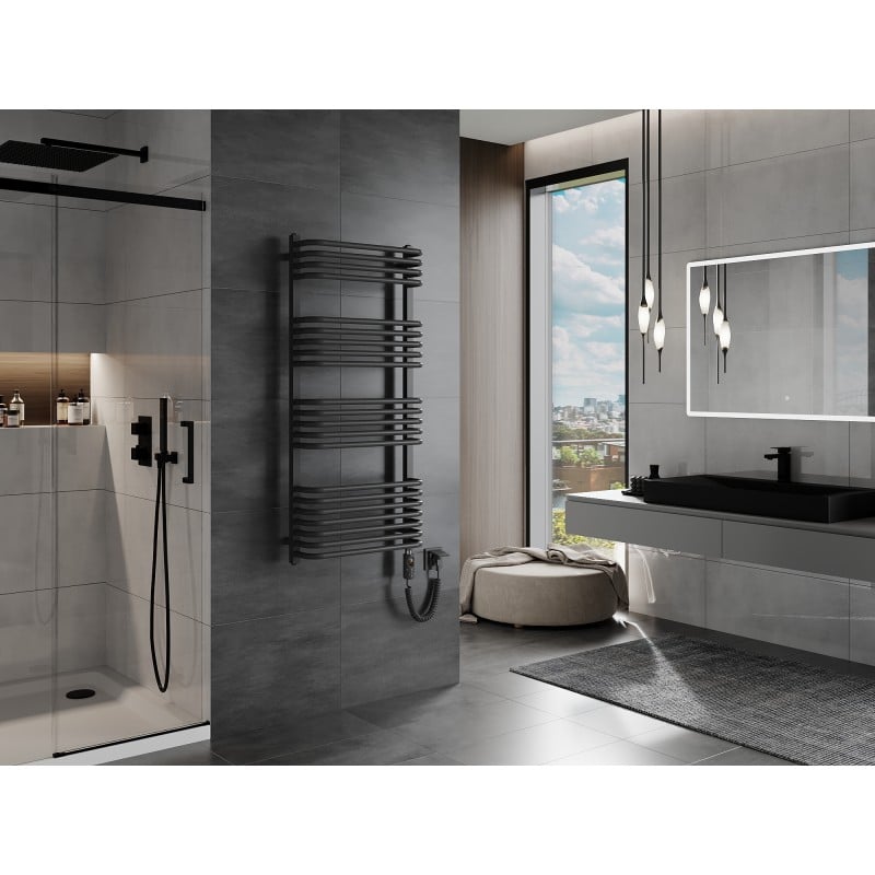 Mexen Apollo radiateur électrique 1210 x 550 mm, 600 W, anthracite - W117-1210-550-2600-66
