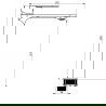 Ensemble douche Mexen Milo DF40, or - 71314DF40-50