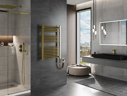 Mexen Mars radiateur électrique 900 x 600 mm, 300 W, doré - W110-0900-600-2300-50