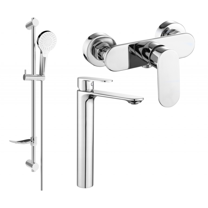 Mexen Milo DF05 ensemble de douche, chrome - 71314DF05-00