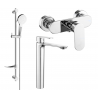 Mexen Milo DF05 ensemble de douche, chrome - 71314DF05-00