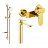 Mexen Milo DF05 ensemble de douche, or - 71314DF05-50