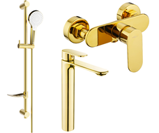 Mexen Milo DF05 ensemble de douche, doré - 71314DF05-50
