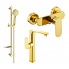 Mexen Milo DF40 ensemble de douche, doré - 713154DF40-50