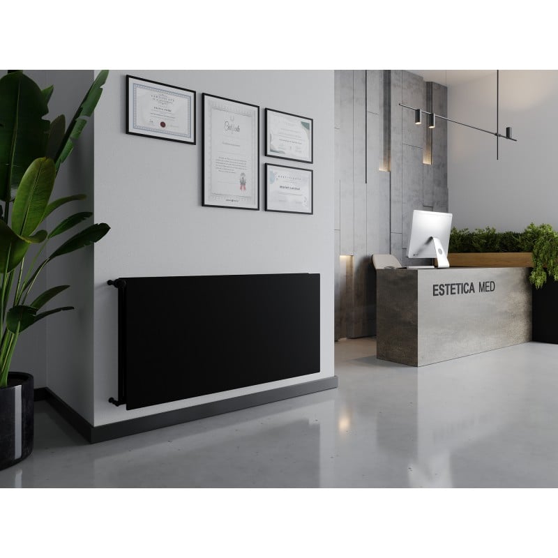 Mexen CHF20 Hygiene Flat radiateur plat 900 x 900 mm, connexion latérale, 1258 W, noir - W420HF-090-090-70