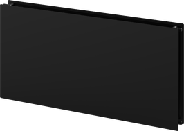 Radiateur à panneaux plat Mexen CHF20 Hygiene 900 x 1300 mm, raccordement latéral, 1817 W, noir - W420HF-090-130-70
