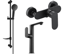 Mexen Milo DF05 ensemble de douche, noir - 713154DF05-70