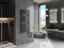 Mexen Helios Radiateur électrique 1200 x 500 mm, 600 W, anthracite - W103-1200-500-2600-66