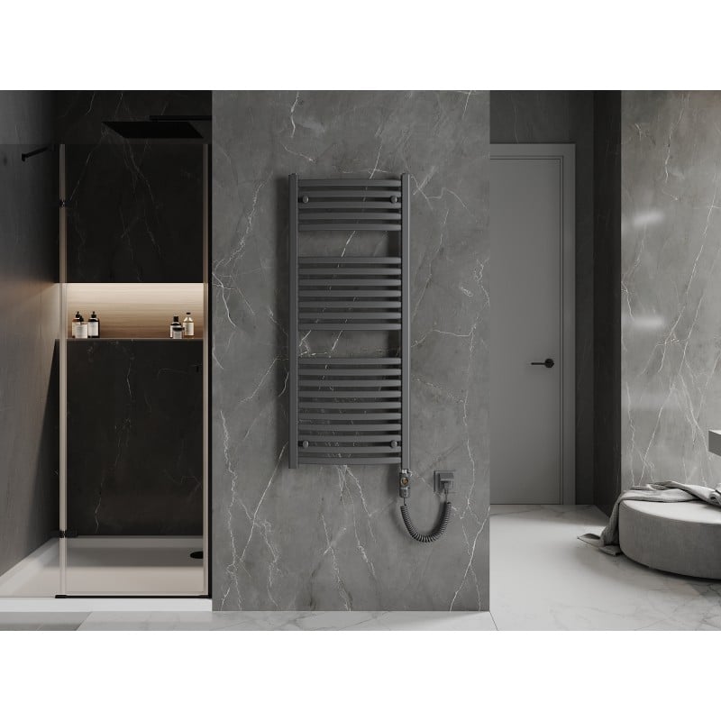 Mexen Helios Radiateur électrique 1200 x 500 mm, 600 W, anthracite - W103-1200-500-2600-66