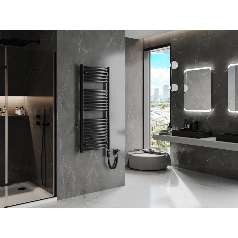 Mexen Helios radiateur électrique 1200 x 500 mm, 600 W, noir - W103-1200-500-2600-70