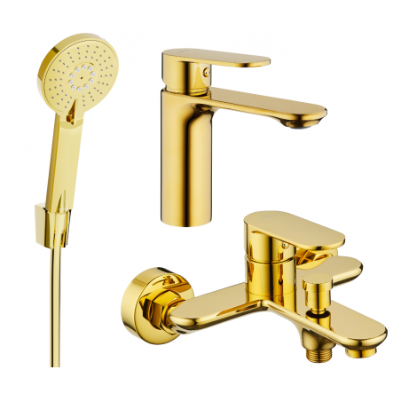 Mexen Milo R40 ensemble de baignoire, doré - 71303R40-50