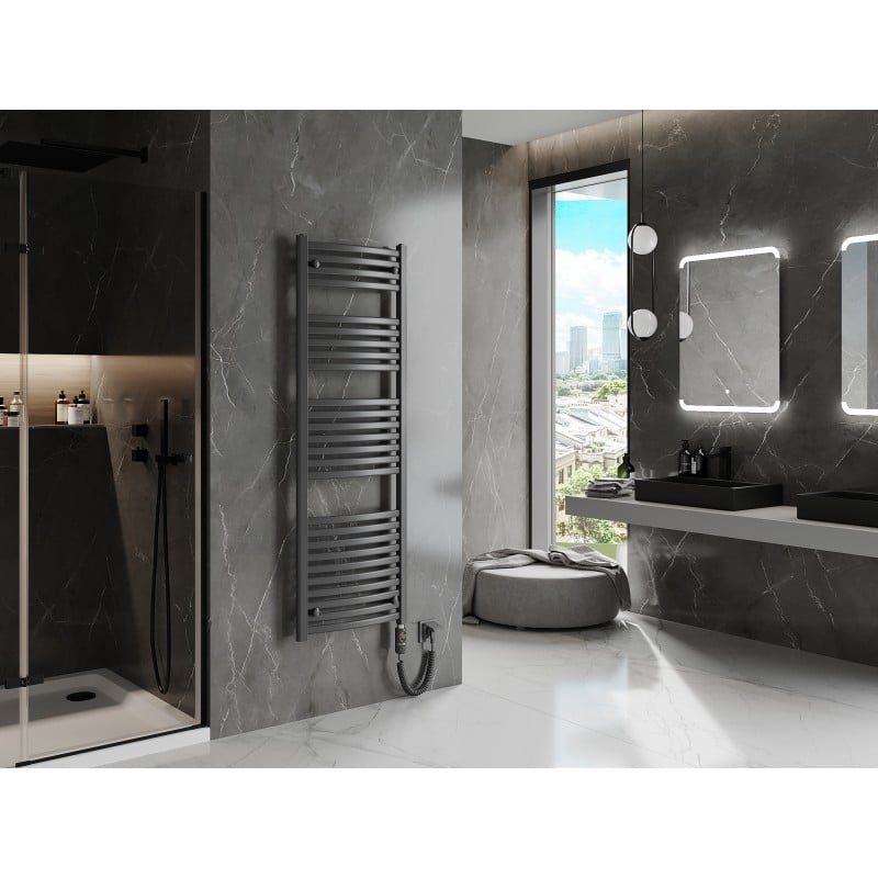 Mexen Helios radiateur électrique 1500 x 500 mm, 900 W, anthracite - W103-1500-500-2900-66