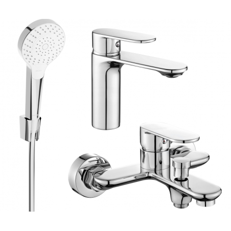 Mexen Milo R05 ensemble de bain, chromé - 71303R05-00