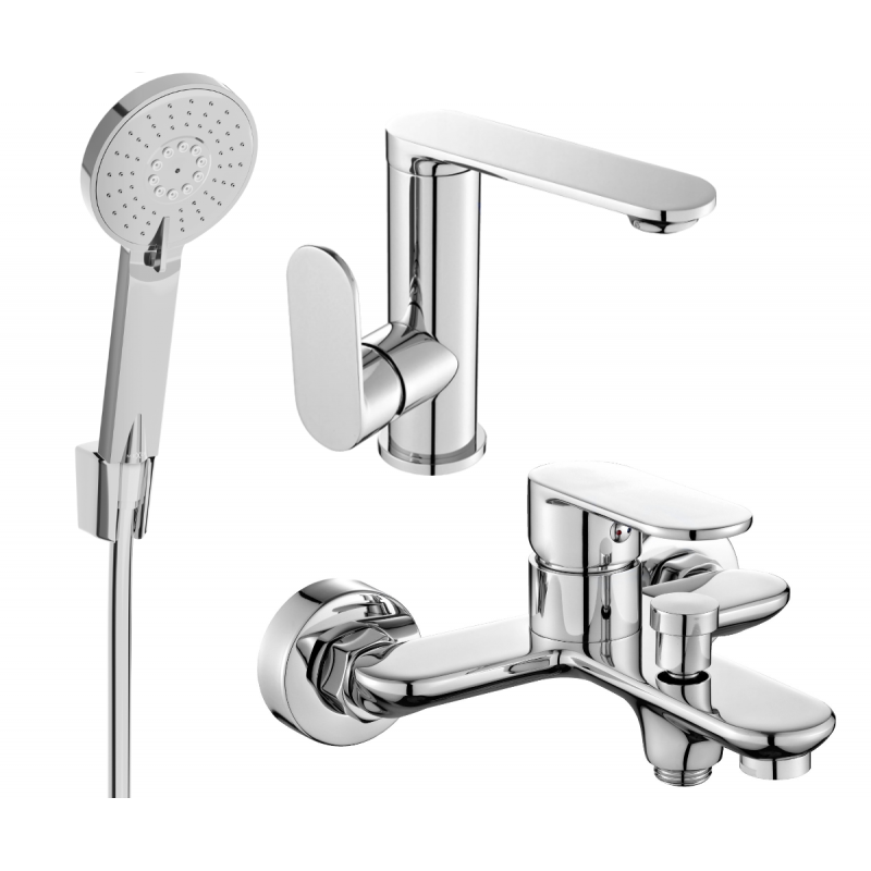 Mexen Milo R40 ensemble de bain, chrome - 713053R40-00