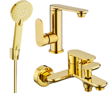 Mexen Milo R40 ensemble pour baignoire, doré - 713053R40-50