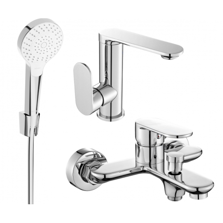 Mexen Milo R05 ensemble de bain, chrome - 713053R05-00