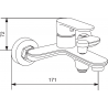 Mexen Milo R40 ensemble pour baignoire, doré - 71313R40-50