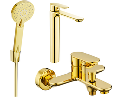 Mexen Milo R40 ensemble de bain, doré - 71313R40-50