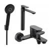 Zestaw de bain Mexen Milo R40, noir - 71313R40-70