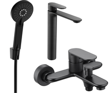 Zestaw de bain Mexen Milo R40, noir - 71313R40-70