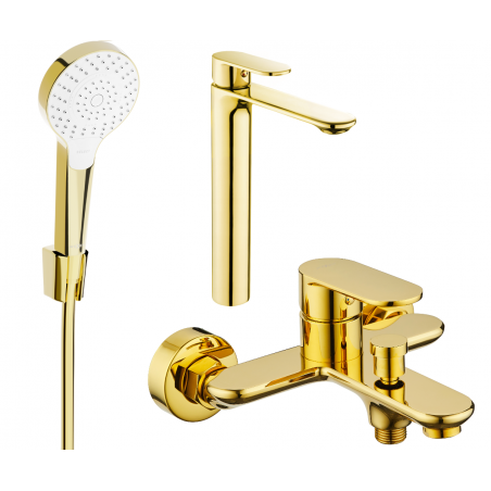 Mexen Milo R05 ensemble de baignoire, doré - 71313R05-50