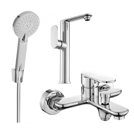 Mexen Milo R40 ensemble de bain, chrome - 713153R40-00