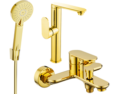 Mexen Milo R40 ensemble de bain, doré - 713153R40-50