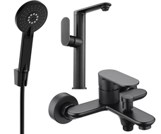 Mexen Milo R40 kit de baignoire, noir - 713153R40-70