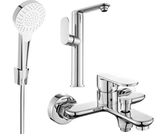 Mexen Milo R05 ensemble de bain, chrome - 713153R05-00