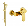 Batterie de douche Mexen Milo DF40 avec ensemble de douche, or - 7134R40-50