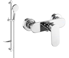 Mexen Milo DF05 robinet de douche avec ensemble de douche, chrome - 7134R05-00