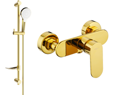 Mexen Milo DF05 mitigeur de douche avec ensemble de douche, doré - 7134R05-50