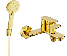 Mexen Milo R40 mitigeur de baignoire avec ensemble de douche, or - 7133R40-50