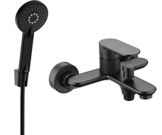 Mexen Milo R40 robinet de bain avec ensemble de douche, noir - 7133R40-70