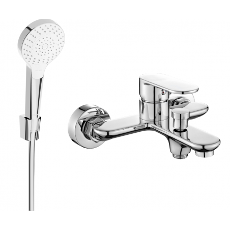 Robinet de baignoire Mexen Milo R05 avec ensemble de douche, chrome - 7133R05-00