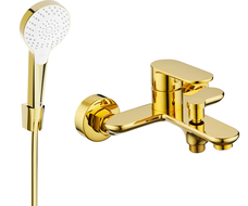 Mexen Milo R05 robinet de baignoire avec ensemble de douche, or - 7133R05-50
