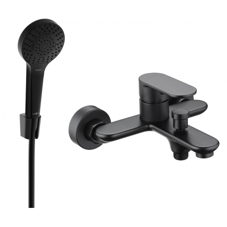 Mexen Milo R05 robinet de baignoire avec ensemble de douche, noir - 7133R05-70
