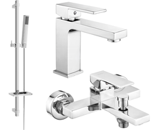 Mexen Uno DQ77 ensemble de bain, chrome - 71403DQ77-00