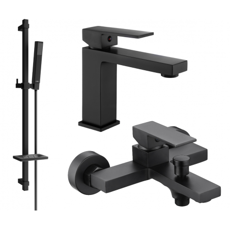 Mexen Uno DQ77 ensemble de bain, noir - 71403DQ77-70