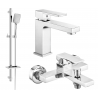 Mexen Uno DQ62 ensemble de baignoire, chrome - 71403DQ62-00