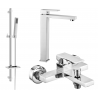 Mexen Uno DQ77 ensemble de baignoire, chrome - 71413DQ77-00