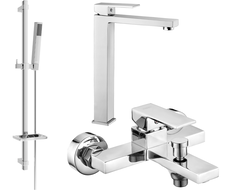 Mexen Uno DQ77 ensemble de baignoire, chrome - 71413DQ77-00