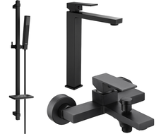 Mexen Uno DQ77 ensemble de bain, noir - 71413DQ77-70