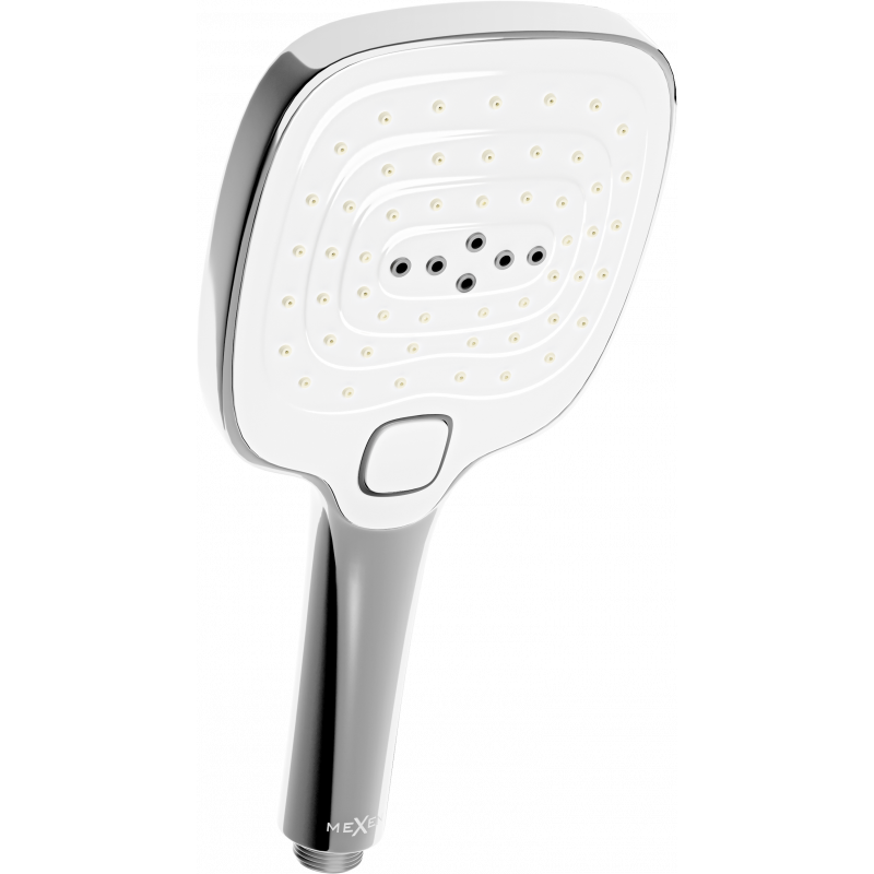 Mexen R-17 Pommeau de douche 3 fonctions, chromé/blanc - 79517-02
