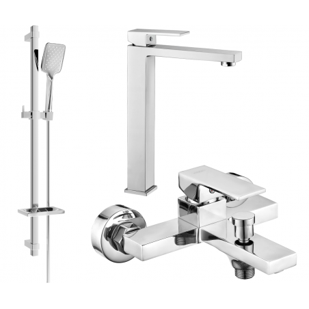 Mexen Uno Ensemble de bain DQ62, chromé - 71413DQ62-00