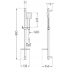 Mexen Uno DQ45 ensemble de bain, chrome - 71403DQ45-00