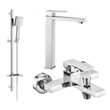 Mexen Uno DQ45 ensemble bain, chromé - 71413DQ45-00