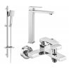 Mexen Uno DQ45 ensemble de baignoire, chrome - 71413DQ45-00